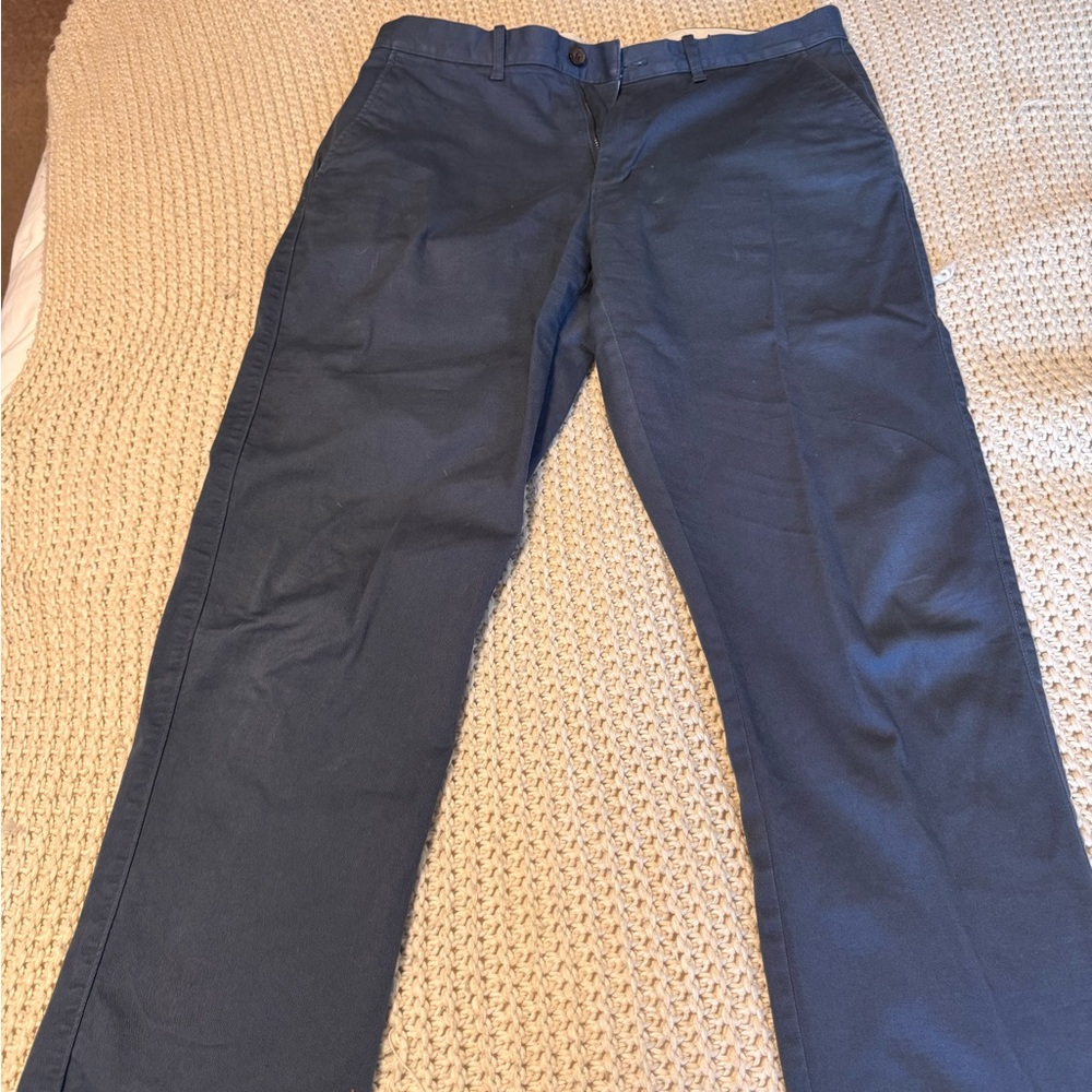 JCrew Factory Men’s Khakis Blue Straight 33/30